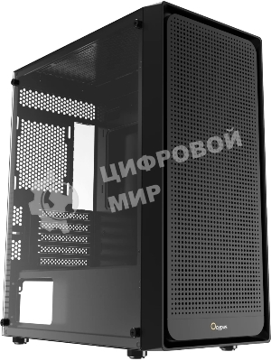 Компьютерный корпус Ocypus Gaммa C50 без БП черный (Gaммa-C50-BKG000XX-GL)