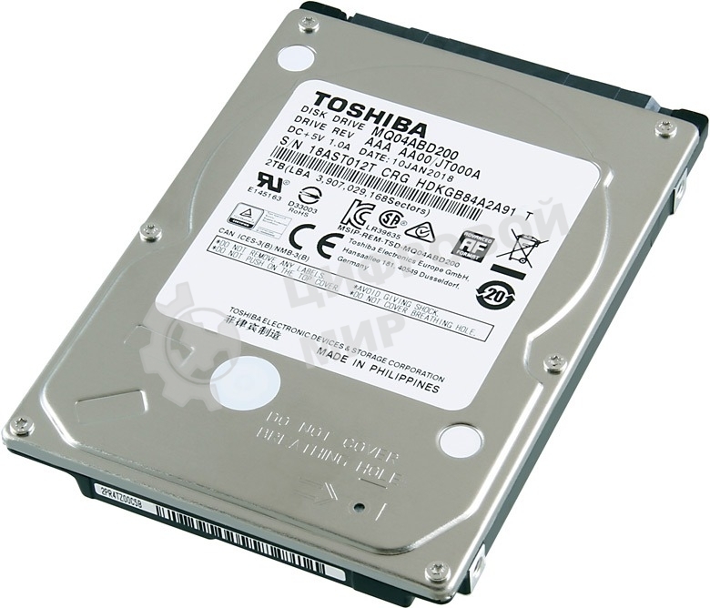 Жесткий диск Toshiba SATA-III 2TB MQ04ABD200 Notebook/Desktop (5400rpm) 128Mb 2.5