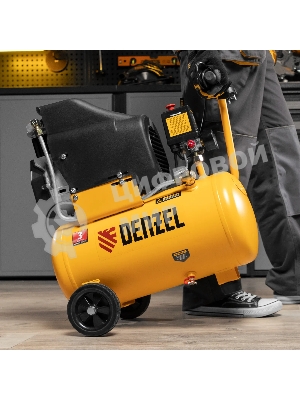 Компрессор воздушный безмасляный Denzel DLC1300/24 (58171) 1,3 кВт, 24 литра, 206 л/мин