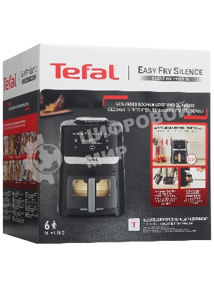 Аэрогриль Tefal EY5568E0 черный, 1670 Вт, 5 л, сенсор, 10 программ