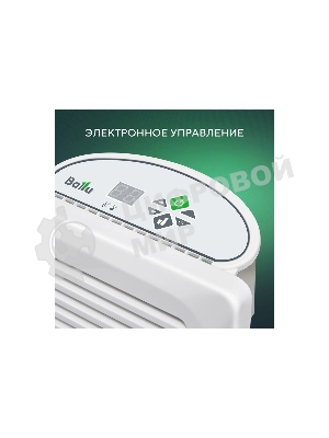 Конвектор электрический Ballu Enzo BEC/EZER-1500 белый, 1500 Вт, 20 м2, термостат, дисплей