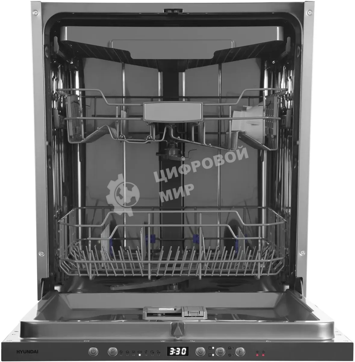 Встраиваемая посудомоечная машина Hyundai HBD 674, серебристый, 59.8 см, 14 компл., 49 дБ, класс A++