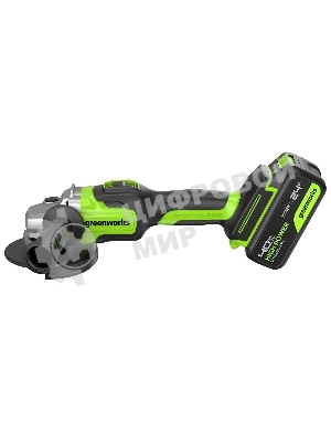Углошлифовальная машина Greenworks GD24AG 754Вт 10500об/мин рез.шпин.:M14 d=125мм (3200207CUB)