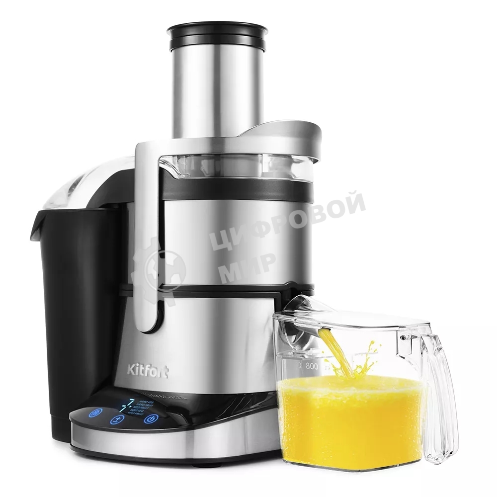Соковыжималка центробежная Kitfort КТ-1112 1100Вт черный