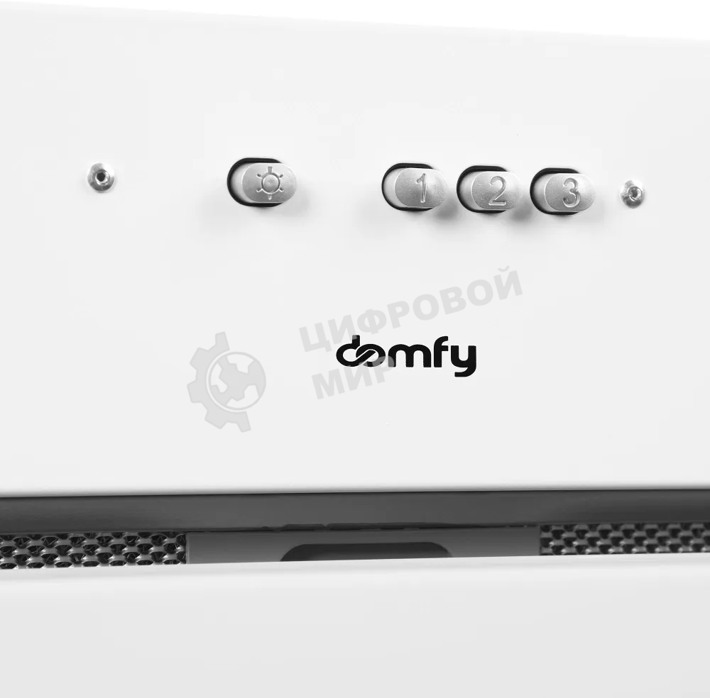 Вытяжка встраиваемая Domfy DM6036BB WG белая, 60 см, 550 куб. м/ч, 57 дБ