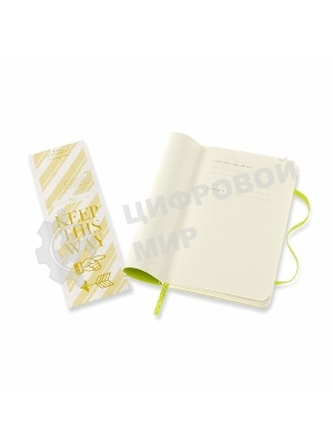 Блокнот Moleskine CLASSIC SOFT QP611C2 Pocket 90x140 мм, 192 страниц, линейка, мягкая обложка, лайм