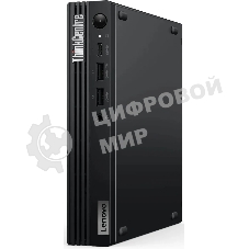 Мини ПК Lenovo ThinkCentre Tiny M70q-5 slim i5 14400T (1.3) 16Gb SSD512Gb UHDG Windows 11 Pro 64 WiFi BT 90W kb мышь клавиатура черный (12TD004HUM)