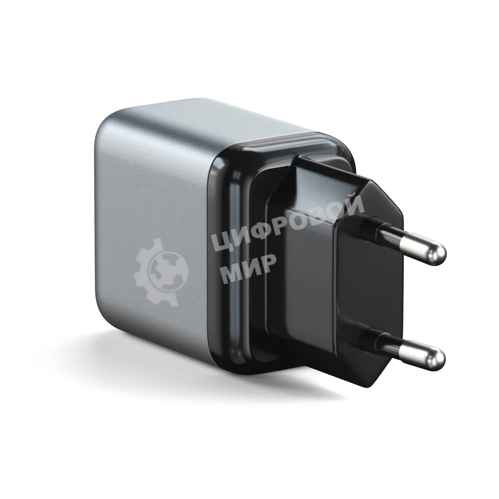 Сетевое зар./устр. Satechi USB-C GaN Wall Charger 30W 3A (PD) USB Type-C универсальное серый (ST-UC30WCM-EU)