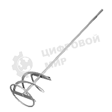 Миксер Сибртех для красок и штукатурных смесей, 120х10х600 мм, шестигранный хвостовик