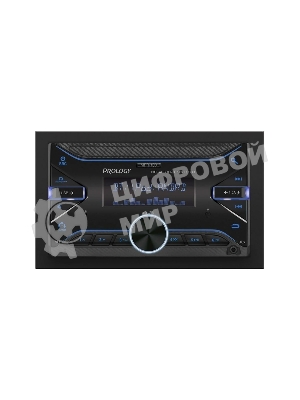 Автомагнитола Prology MPR-100, 2 DIN, Bluetooth, USB Type-A, AUX, пульт ДУ