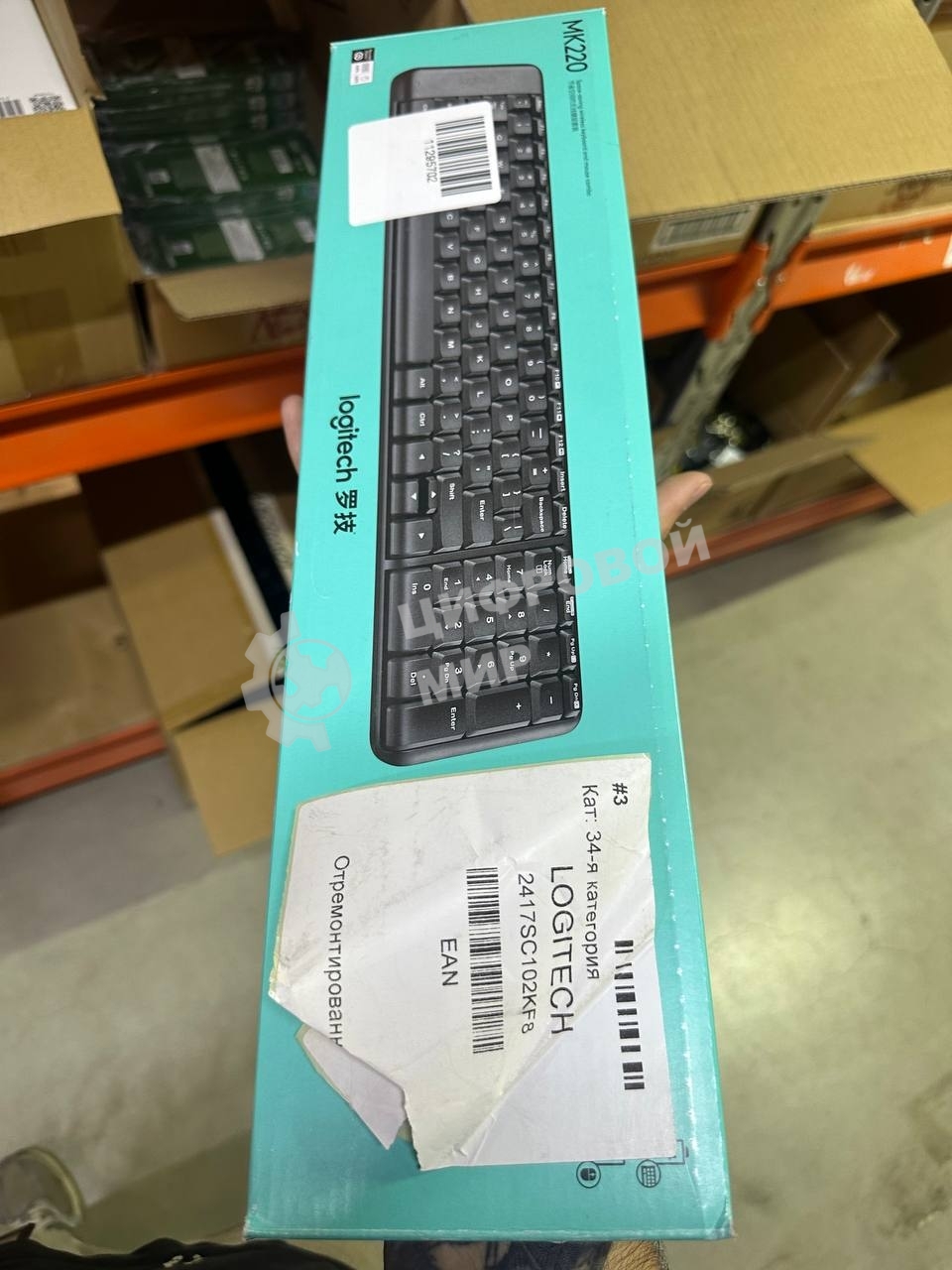 (Из ремонта) Клавиатура + мышка LOGITECH MK220 RUS BLACK 920-003236 [Cм.описание!]