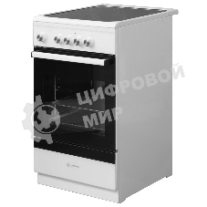 Плита электрическая De Luxe 506004.14ES белый, конфорок 4 шт, духовка 54 л, 50 см x 87 см x 60 см