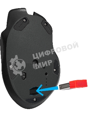 Мышь беспроводная Defender Thunder GM-213 черный, 1600 dpi, радиоканал, USB, кнопки - 8