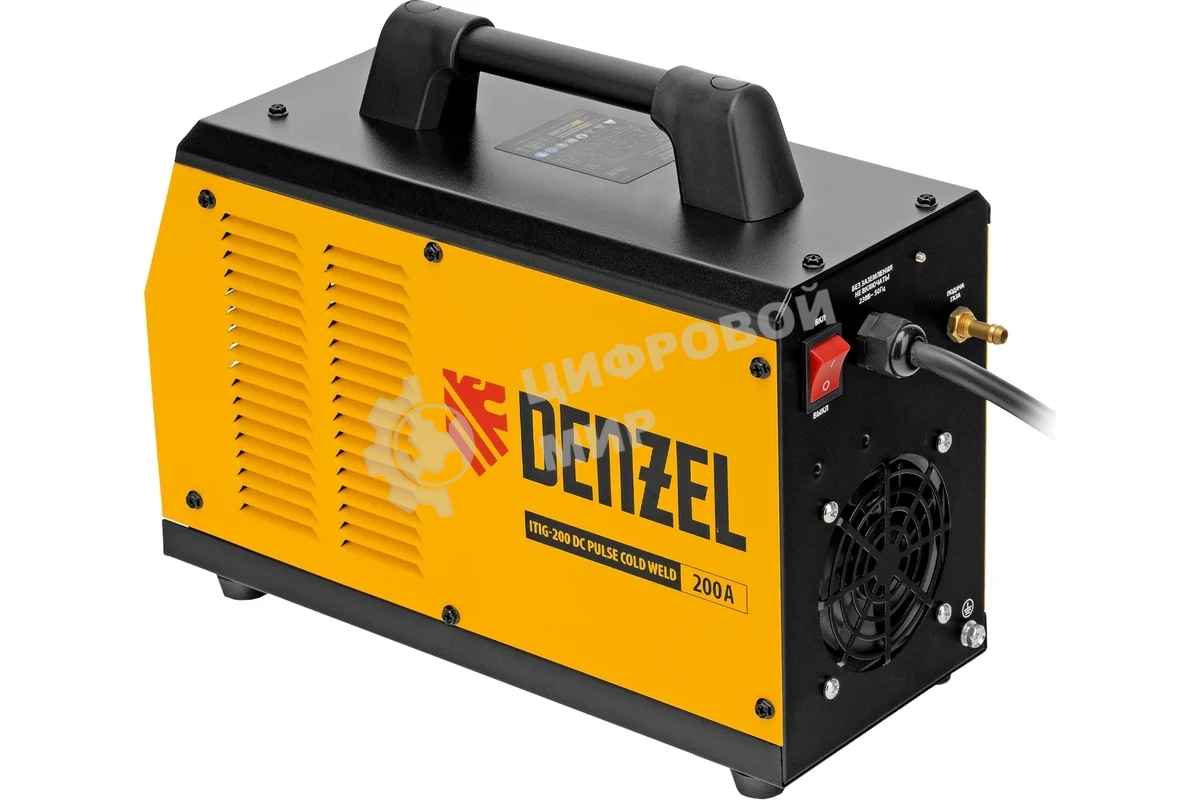 Аппарат инвертор. аргонодуговой сварки Denzel ITIG-200 DС Pulse Cold Weld, 200 А, ПВ 60%