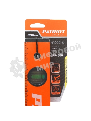 Уровень PATRIOT LRP-600, магнитный, алюминиевый фрезерованный, усиленный, 600мм