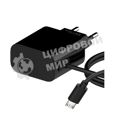 Сетевое зарядное устройство Maxvi CHL-240M 2.4A, with microUSB cable, черный