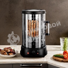 Шашлычница электрическая Kitfort КТ-1411 1500Вт серебристый/черный