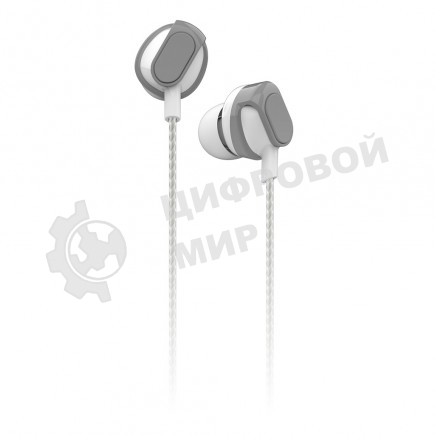 Универсальная гарнитура Smartbuy LOCKZ, микрофон, кнопка принятия вызова, белая/сер (SBH-018)/50