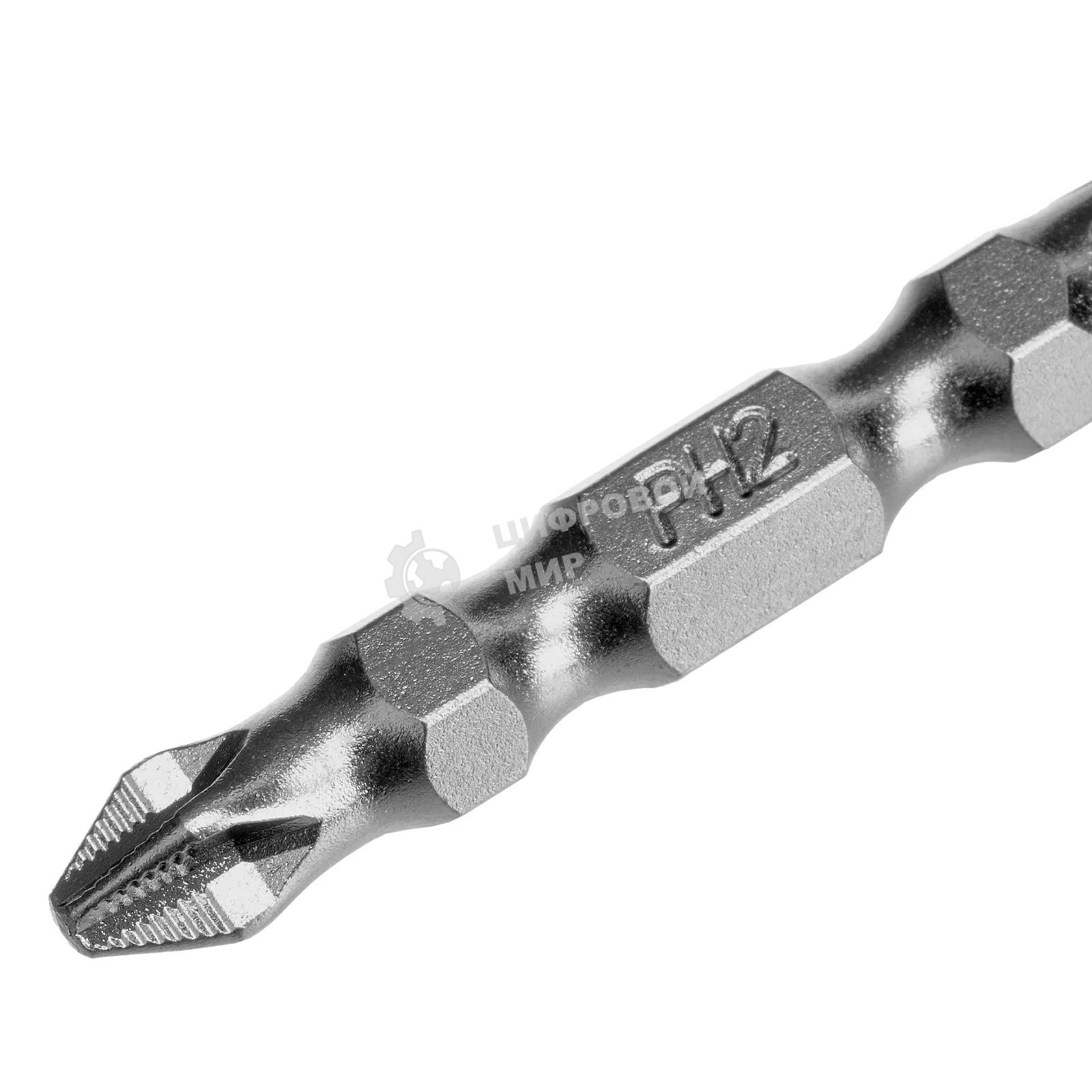 Набор бит двухстор. Gross PH2-T30х45мм, PZ2-H4х45мм, сталь S2, 2 шт.