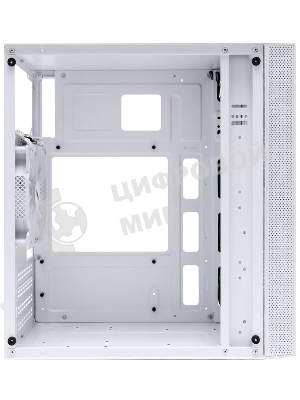 Компьютерный корпус 1STPLAYER FIREBASE X1 белый, mATX, 3x120мм LED fans