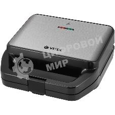 Вафельница Vitek VT-2626 850Вт черный/серебристый