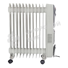 Обогреватель масляный Ресанта ОМ-12НВ (11 секций) белый, 2900 Вт, 25 м2, термостат 67/3/12