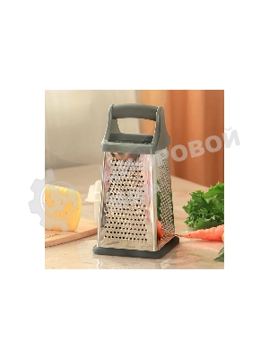 Терка TalleR TR-21922 Размер: 10,2x10,2x21 см.с контейнером 4 в 1