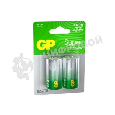 Алкалиновые батарейки GP Super Alkaline G-Tech 14А типоразмера C - 2 шт. на блистере (2 шт.)