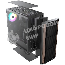 Компьютерный корпус без блока питания Case Raijintek AGOS MAX, Midi-Tower, TG, 1x140мм ARGB, 2xUSB 3.0 + 1xUSB 2.0, E-ATX, ATX, mATX, mITX черный