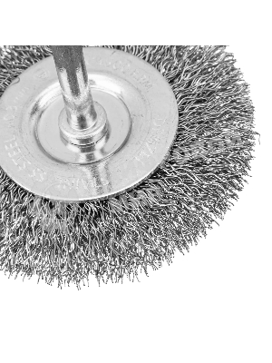 Набор щеток для дрели Denzel 2 Плоские 50-75 мм, 3 Чашки 25-50-75 мм, шпилька, нерж.вит. проволока