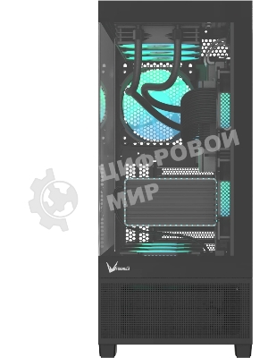 Компьютерный корпус AeroCool/Formula V Line Crystal E1 Black, ATX, TYPE-C*1, USB3.0*2, Switch Display Panel