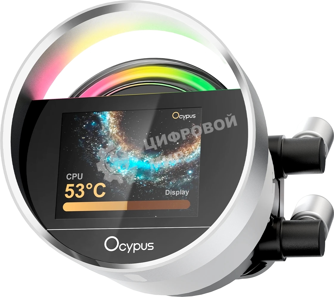 Система охлаждения Ocypus Sigma L36 WH ARGB, 360мм, LCD Pump 2.4