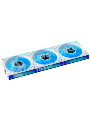 Вентилятор для корпуса Eurocase EU-FN120ARGB_8+16 KIT WH C120SE White / Fan KIT 3 IN 1,3*120 ARGB fans 4pin PWM+AURA 5V3pin female and male connector