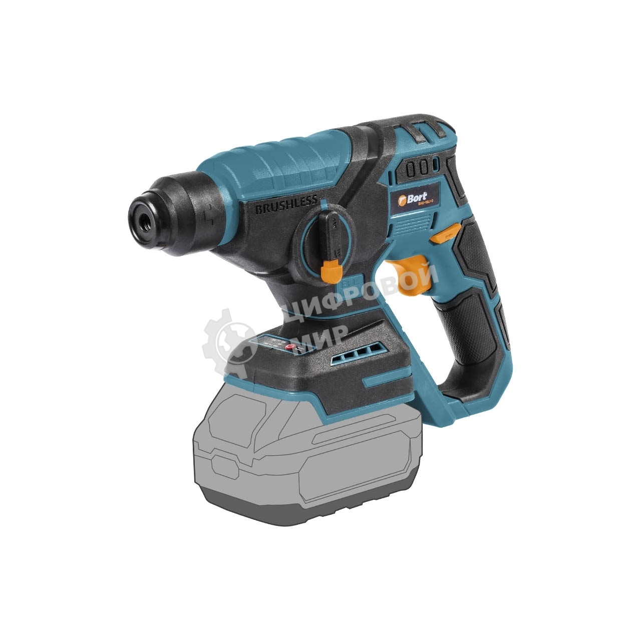 Перфоратор Bort BHD-18Li-0, SDS-plus, 18 В, 1.7 Дж, от аккумулятора