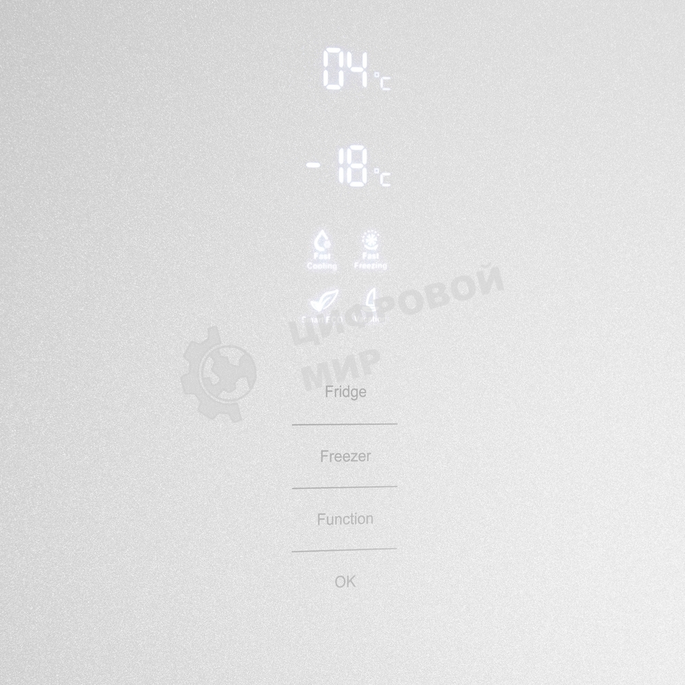 Холодильник Maunfeld MFF200NFW белый двухкамерный инвертор 271/106 л морозилка снизу, No Frost