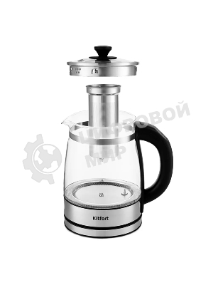 Чайник электрический Kitfort KT-6119 1.7л. 2200Вт прозрачный (корпус: стекло)