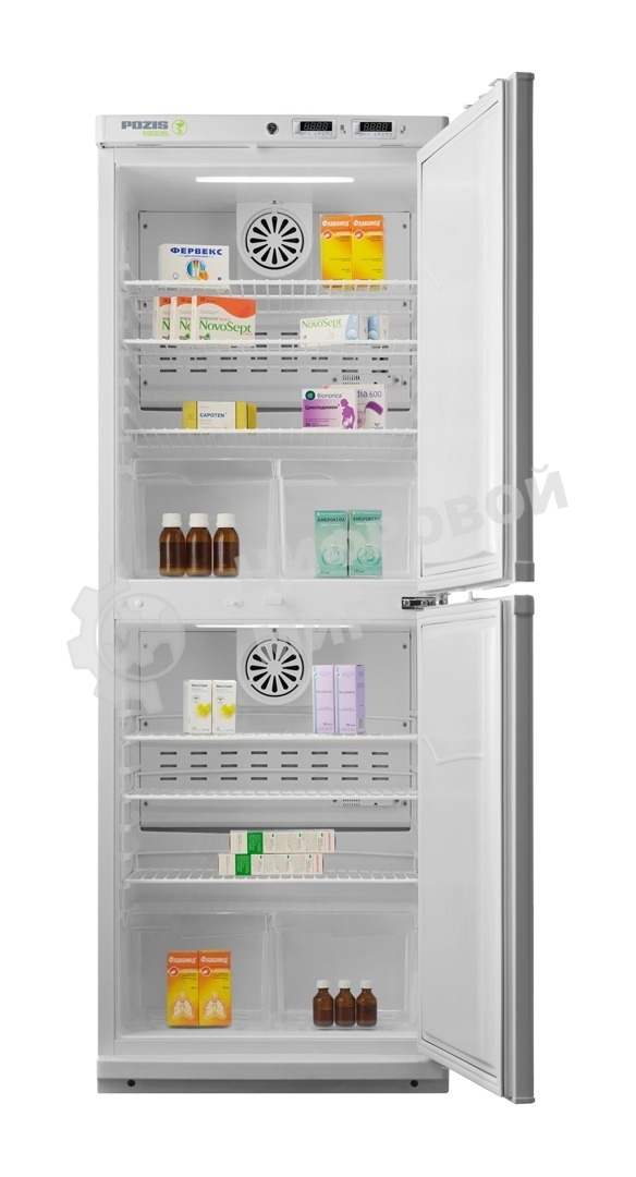 Холодильник фармацевтический Pozis ХФД-280-1 белый дв. металл двухкамерный 280л