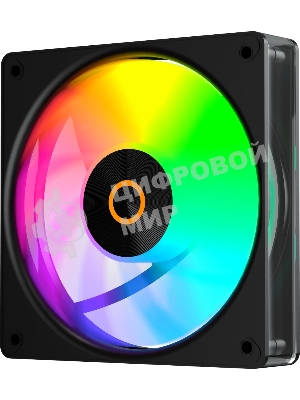 Вентилятор для корпуса Ocypus Gaммa F12 Elite BK ARGB REVERSE BLADE 3 IN 1, 120x120x25мм, 4-PIN PWM, 600-1800 RPM, 26 DBA MAX, HYDRO BEARING