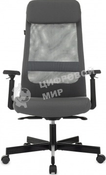 Кресло руководителя Бюрократ T-995 серый TW-04 Neo Grey, сетка/ткань, крестов. металл черный
