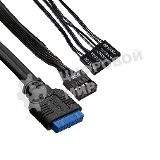 Компьютерный корпус Minitower ExeGate BAA-114U2-UNS450 (mATX, БП UNS450 с вент. 12см, 1хUSB+2хUSB 3.0, аудио, черный)