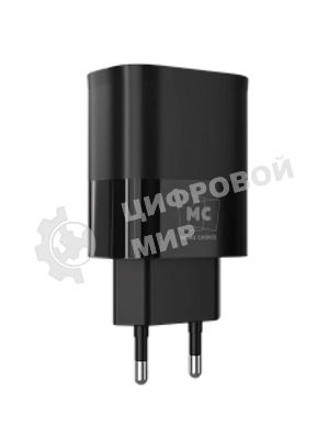 Сетевое зарядное устройство MORE CHOICE (4620202555557) NC81i СЗУ 1USB+1Type-C 3.0A PD 20W+ QC3.0, черный