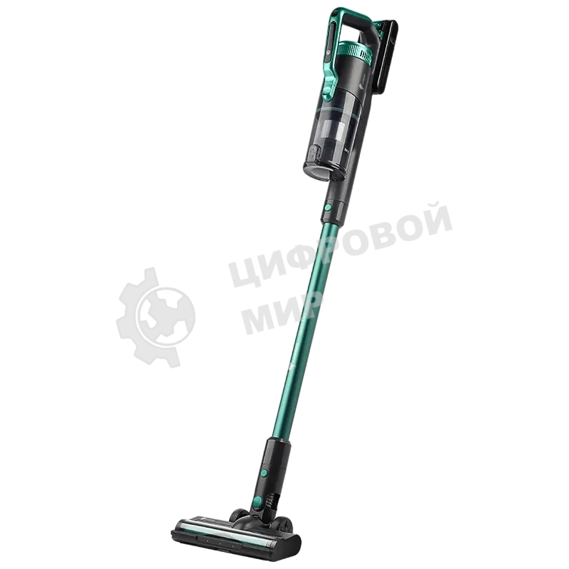 Пылесос вертикальный Leonord LE-1406 BLDC черный/зеленый, питание от аккумулятора, 250 Вт, уборка сухая, пылесборник 0,5 л