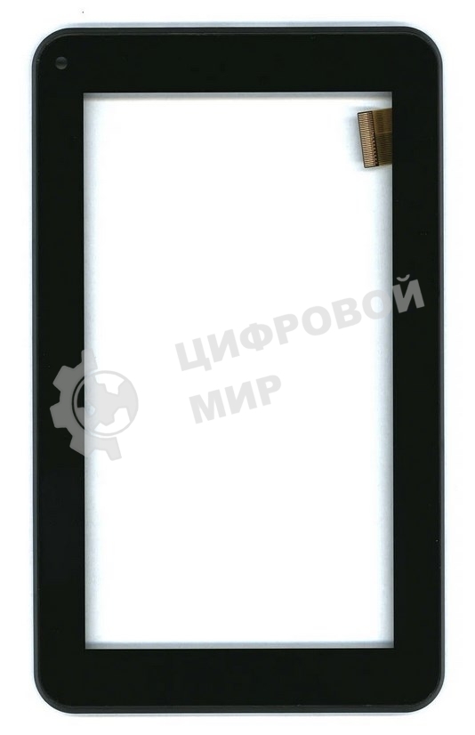Сенсорное стекло (тачскрин) Irbis TZ01 TZ02. черное с рамкой