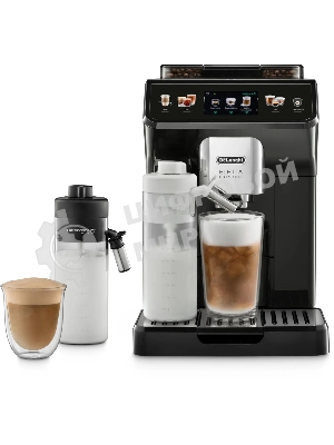 Кофемашина автоматическая DeLonghi ECAM450.55.G черный, исп. кофе - зерновой/молотый, 1.8 л, 1450 Вт, 19 бар