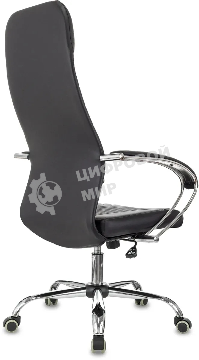 Кресло руководителя Бюрократ CH-610SL черный эко.кожа крестов. металл хром пластик черный