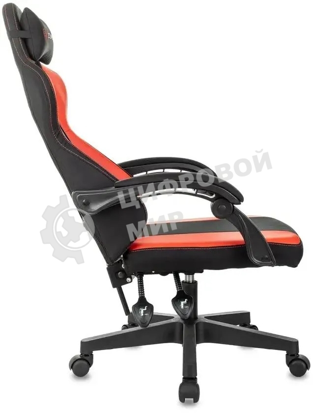 Кресло игровое Zombie Rudger черный/красный