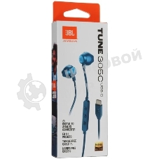 Проводные наушники JBL Tune 305C синий, вкладыши, USB Type-C
