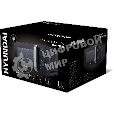 Микроволновая печь Hyundai HYM-M2052 черный, 20 л, 700 Вт, переключатели - поворотный механизм