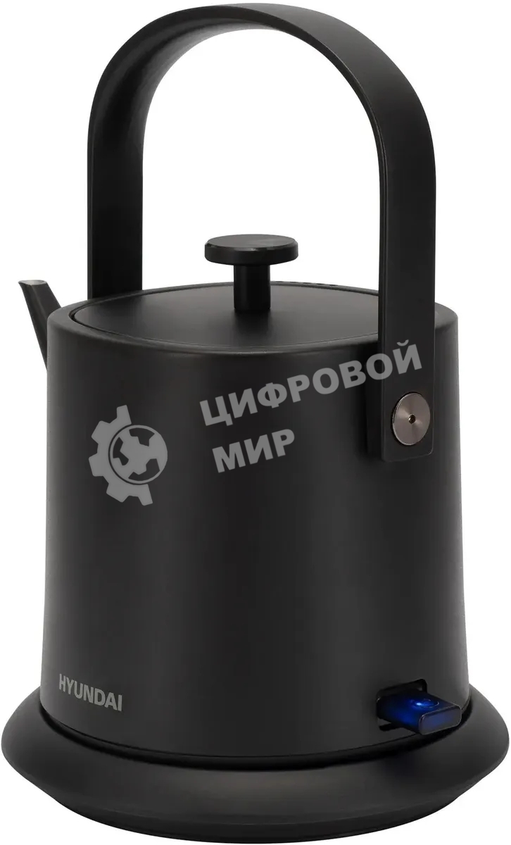 Чайник электрический Hyundai HYK-S2042 0.6 л, 1000 Вт, черный