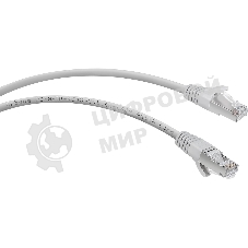 Шнур комм. Cabeus, кат. 6A, экр., S/FTP, RJ45/RJ45, LSZH, AWG26 10м, серый